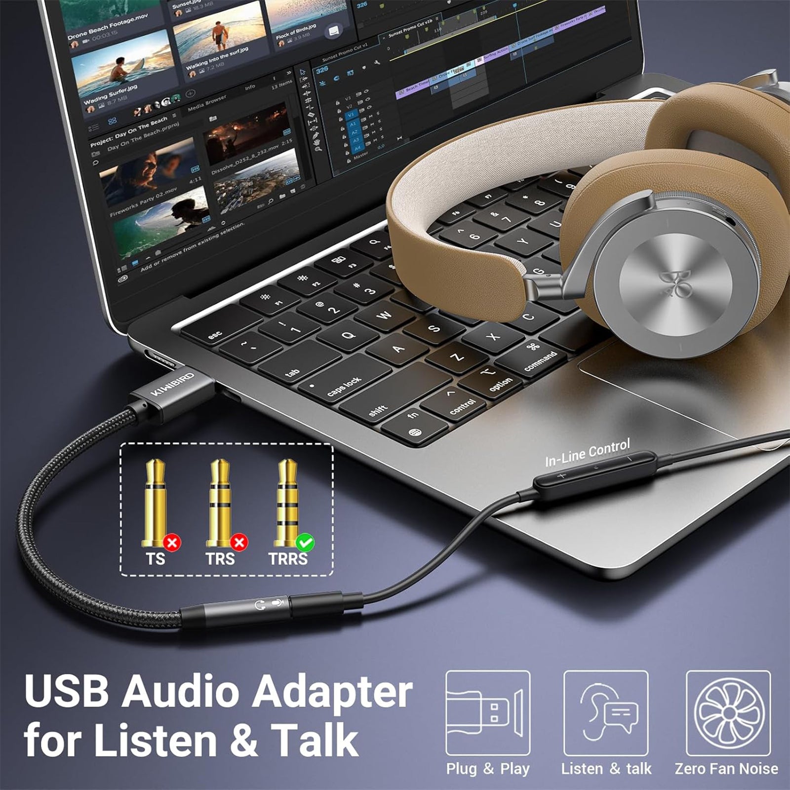 USB-auf-3,5-mm-Klinkenadapter