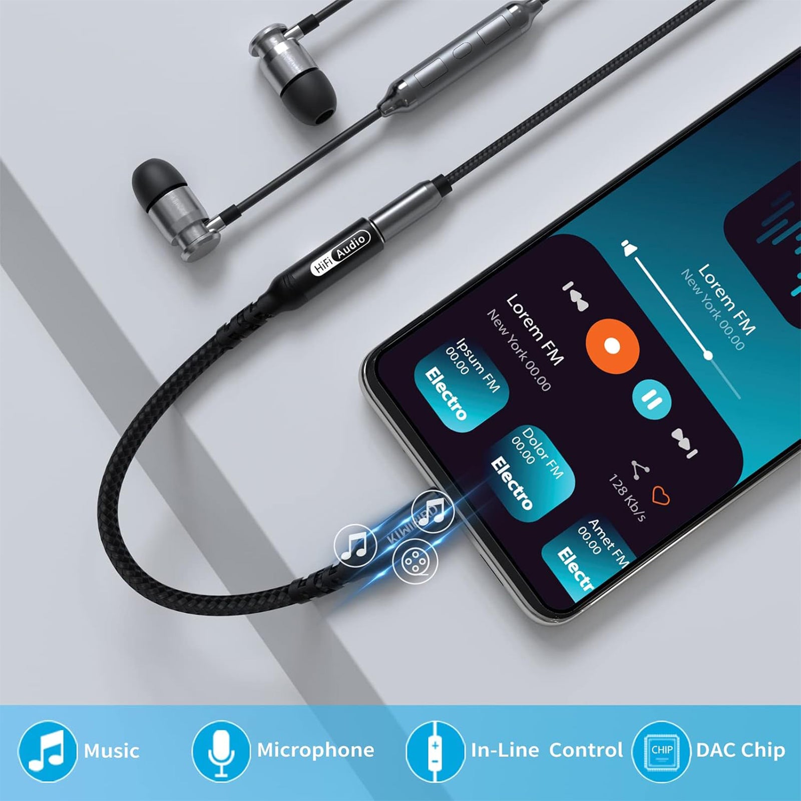USB C to 3.5mm Jack Adapter