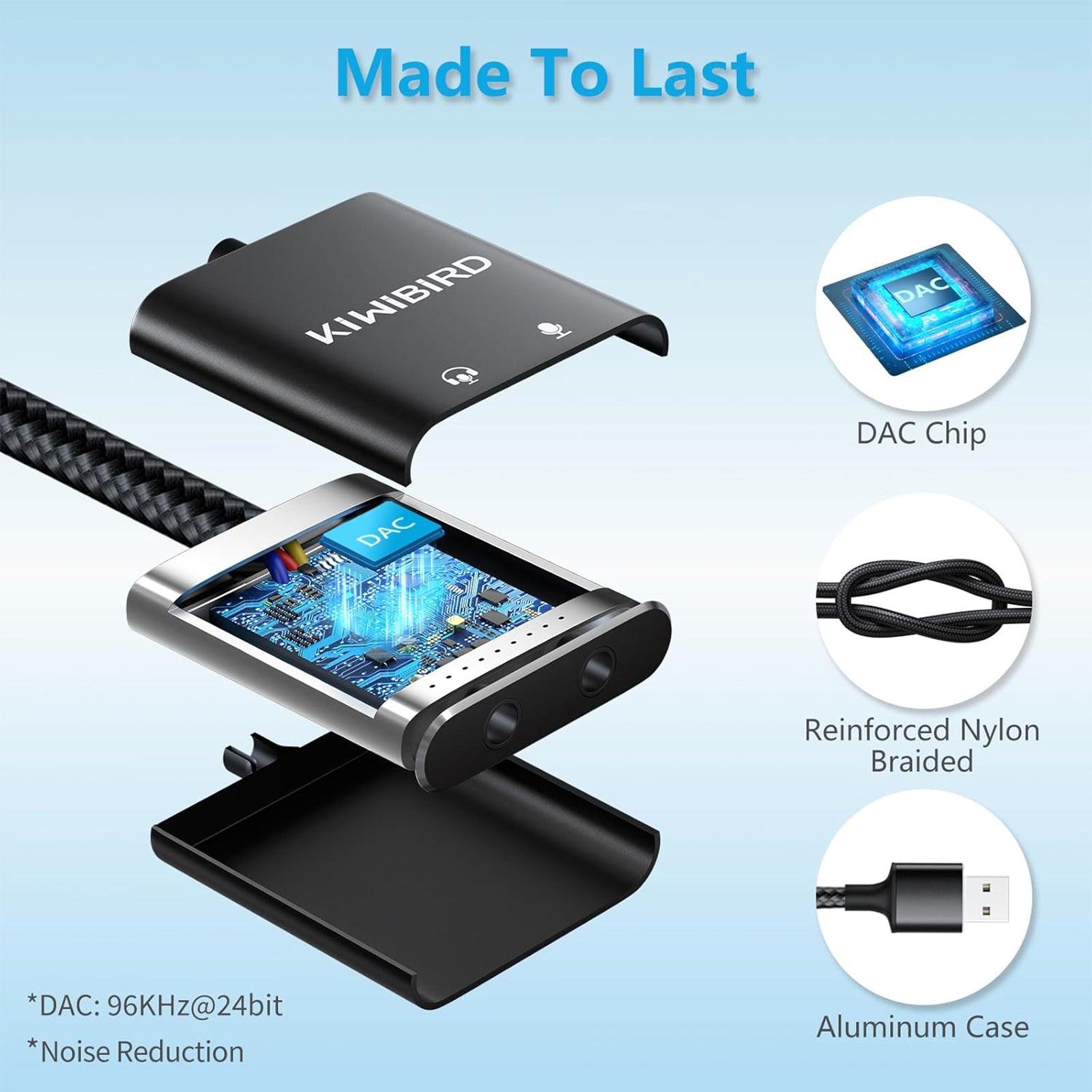 USB to 3.5mm Audio Adapter
