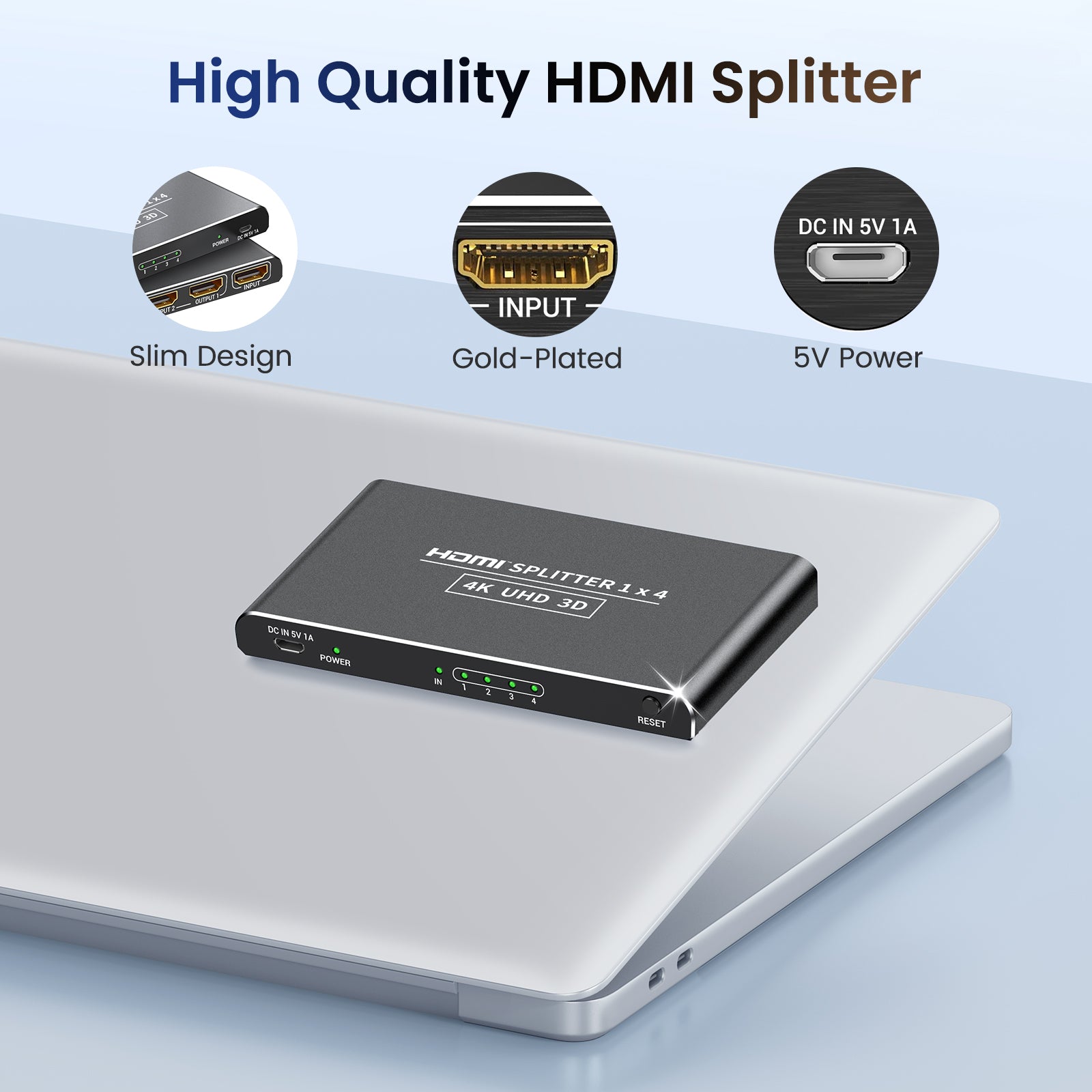 HDMI Splitter 1 in 4 out