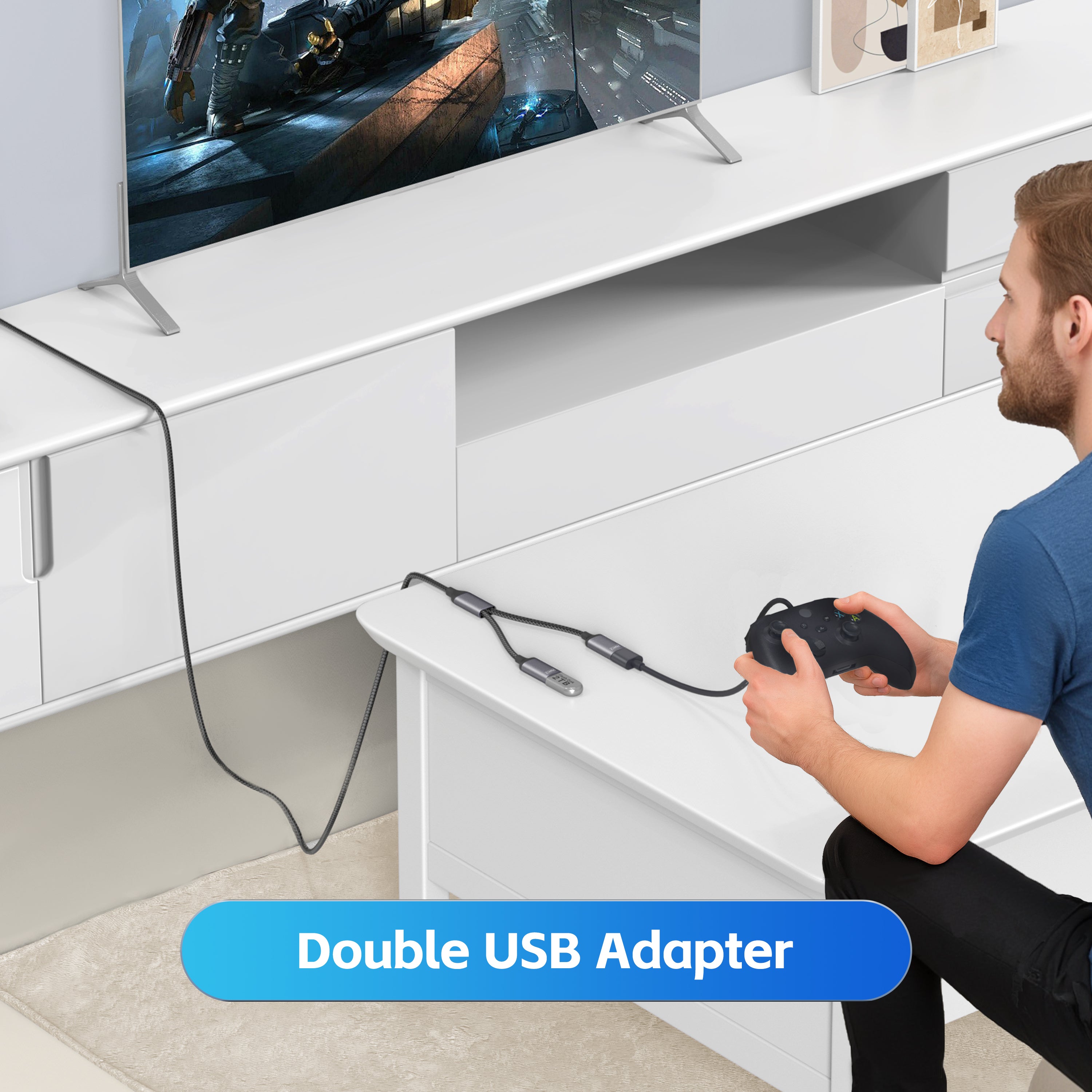 KiwiBird USB Splitter 2 Port 2M