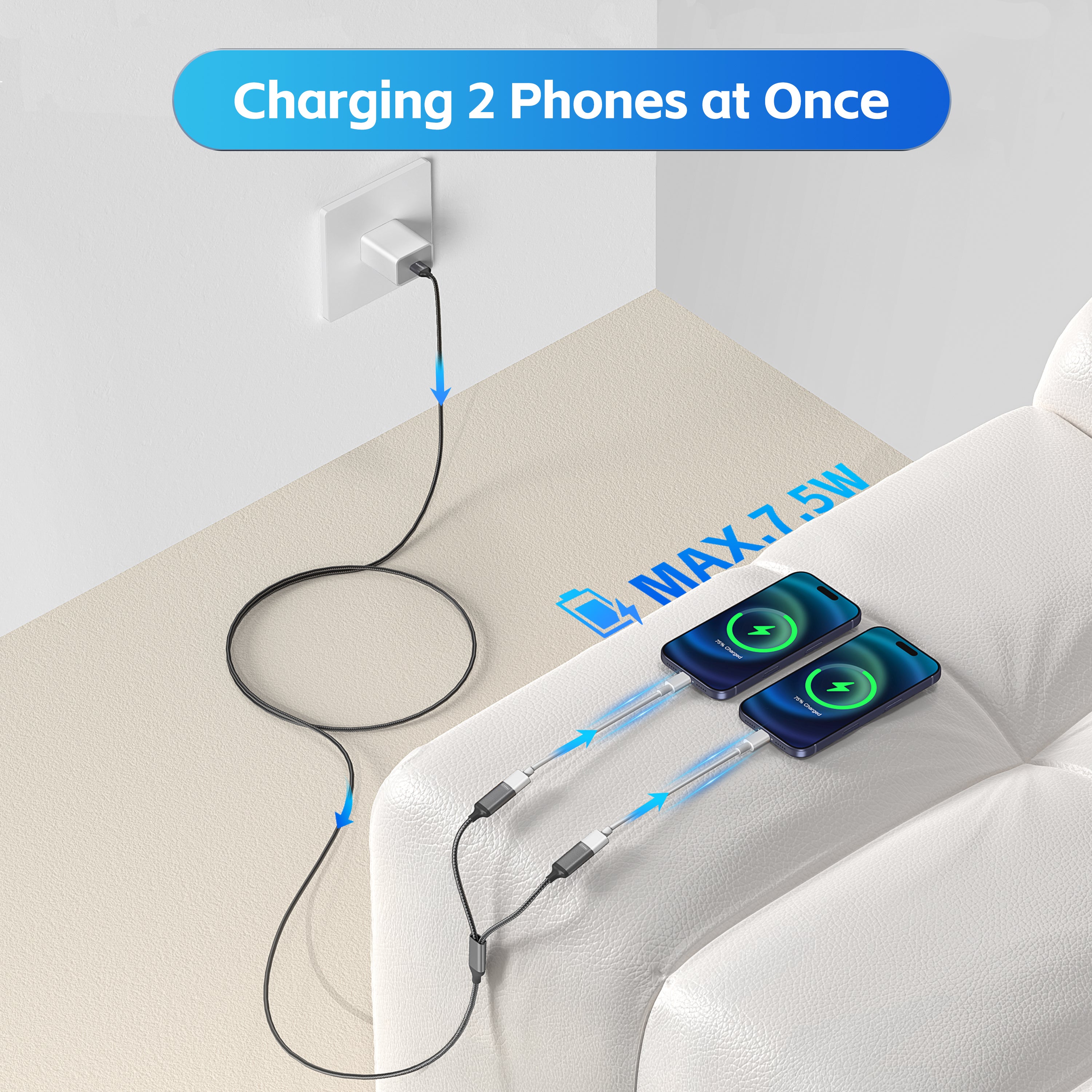 KiwiBird USB Splitter 2 Port 2M