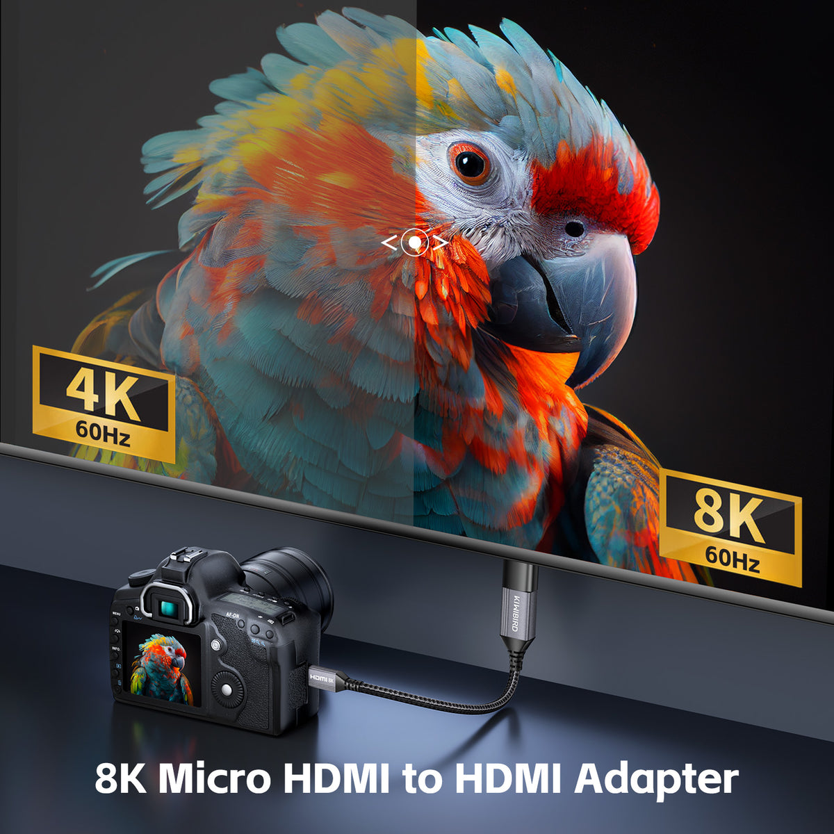 Adaptateur Micro HDMI vers HDMI 8K