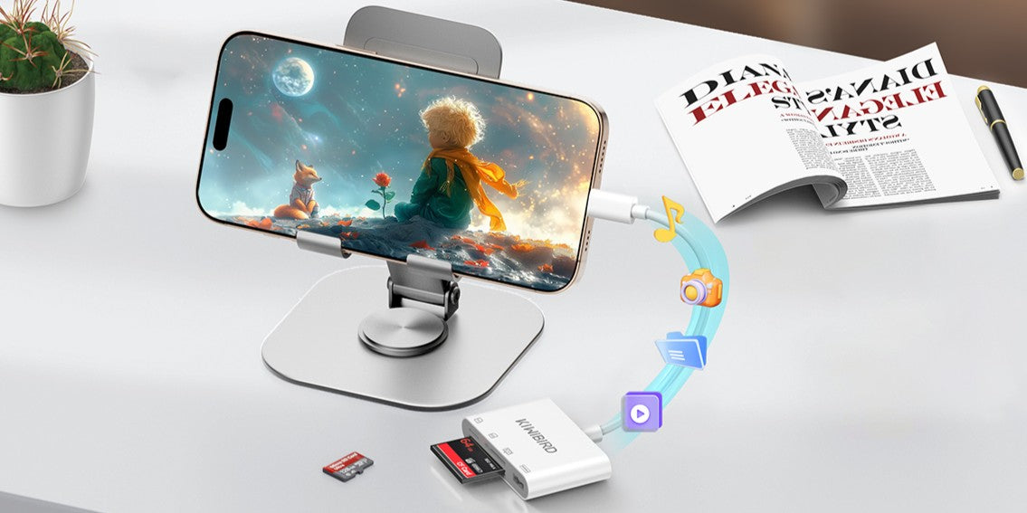 How to Transfer Photos from CF/SD Cards to iPhone (USB-C Card Reader Guide)