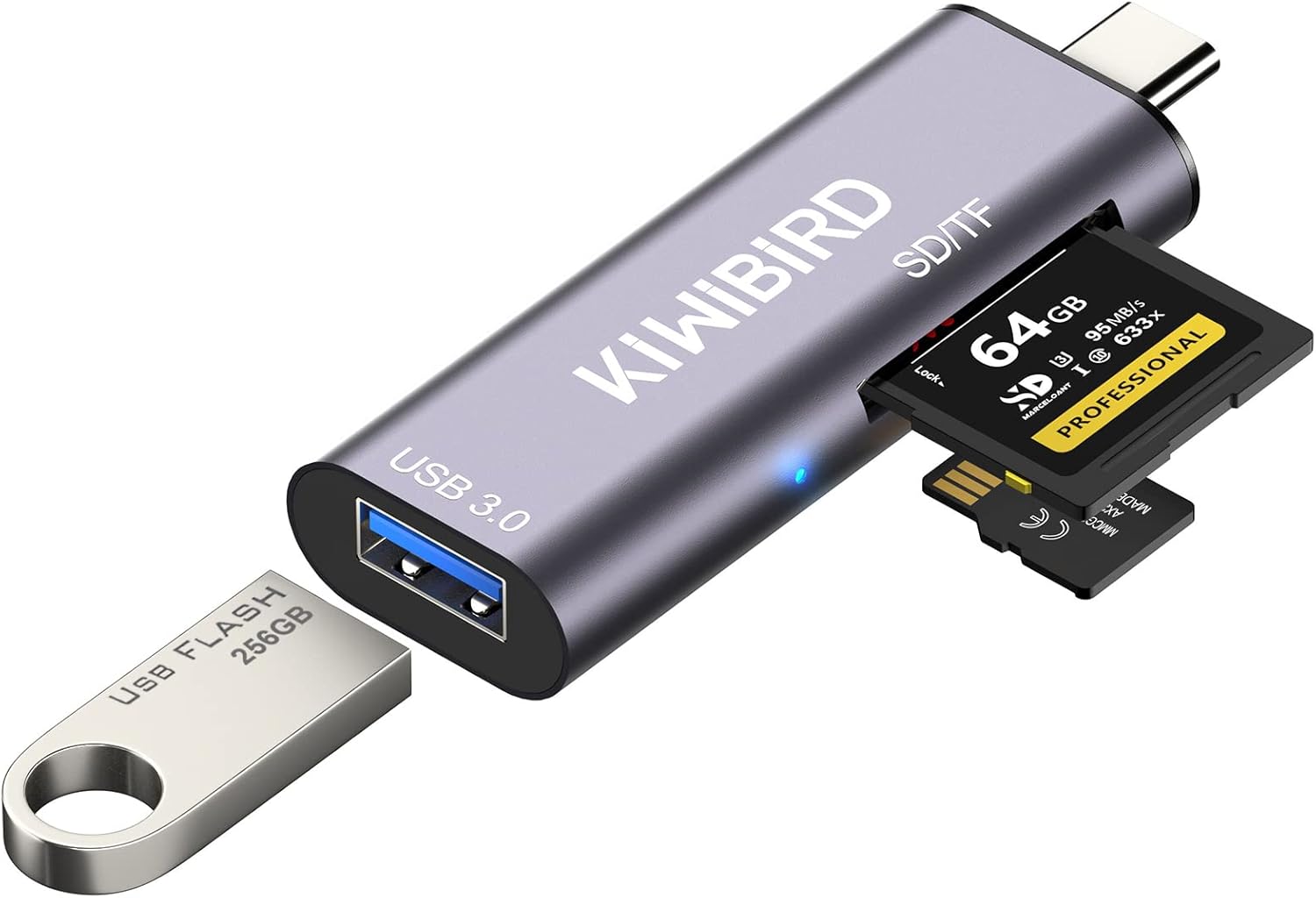USB C SD Micro SD TF Card Reader