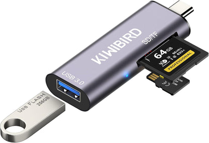 USB C SD Micro SD TF Card Reader