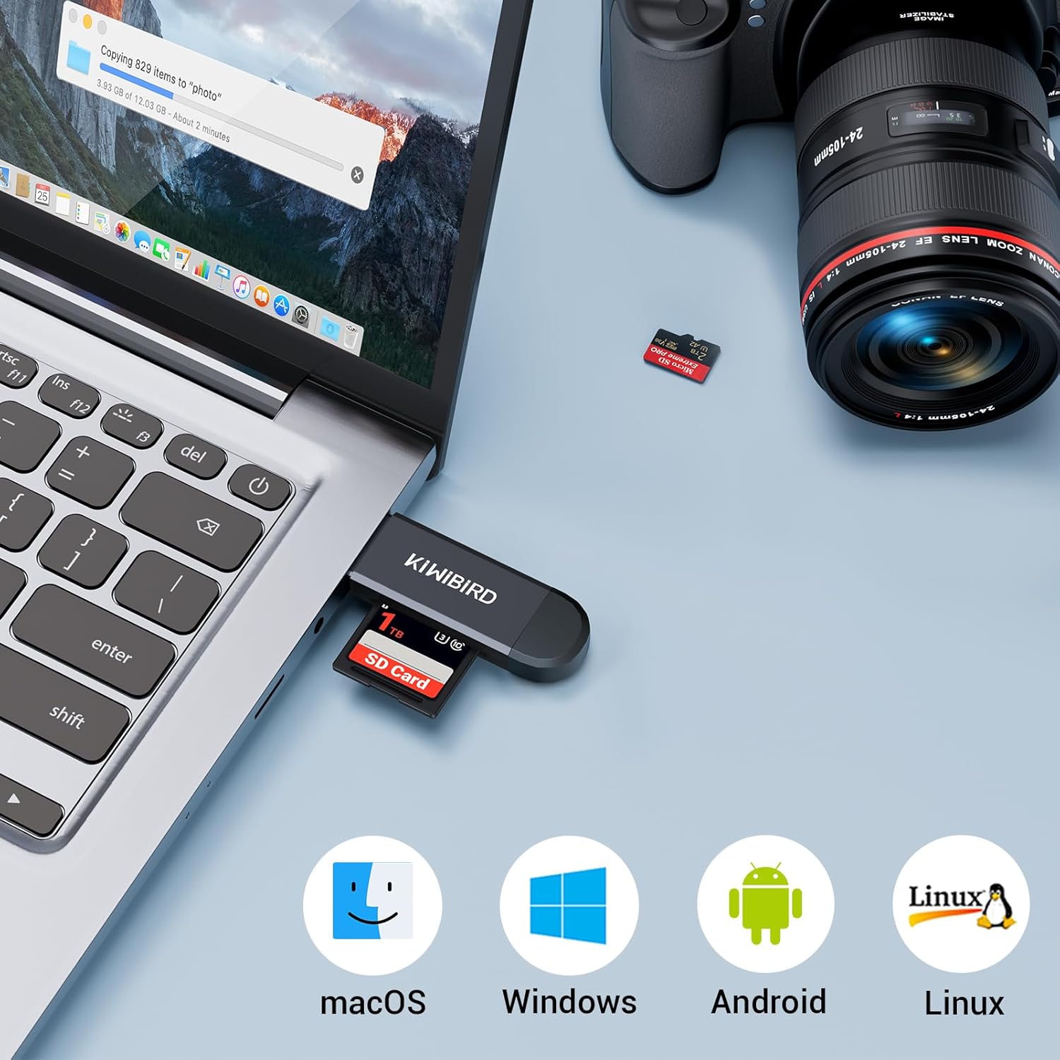 Micro USB OTG / USB 2.0 Card Adapter