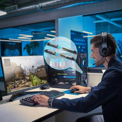 Headphone Microphone Splitter Adapter