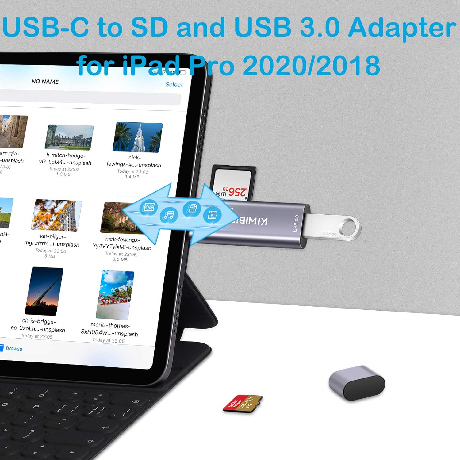 USB C SD Micro SD TF Card Reader