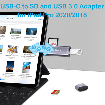 USB C SD Micro SD TF Card Reader