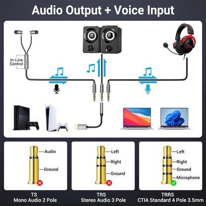 USB to 3.5mm Jack Adapter