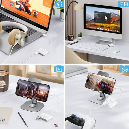 USB C 3 in 1 Card Reader