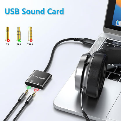 USB to 3.5mm Audio Adapter