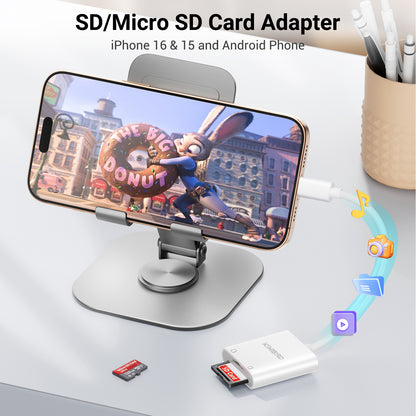 USB C 2 in 1 Card Reader