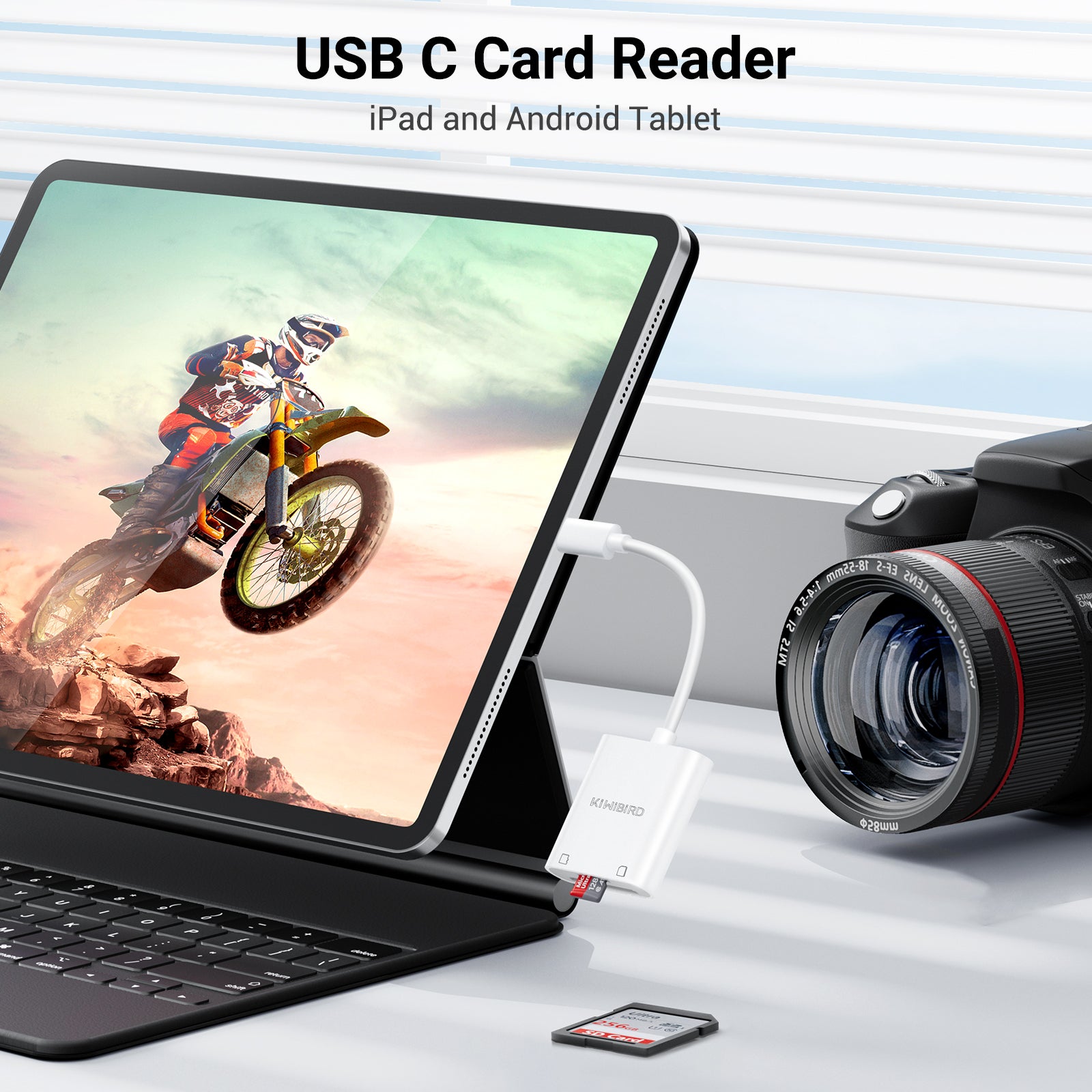 USB C 2 in 1 Card Reader