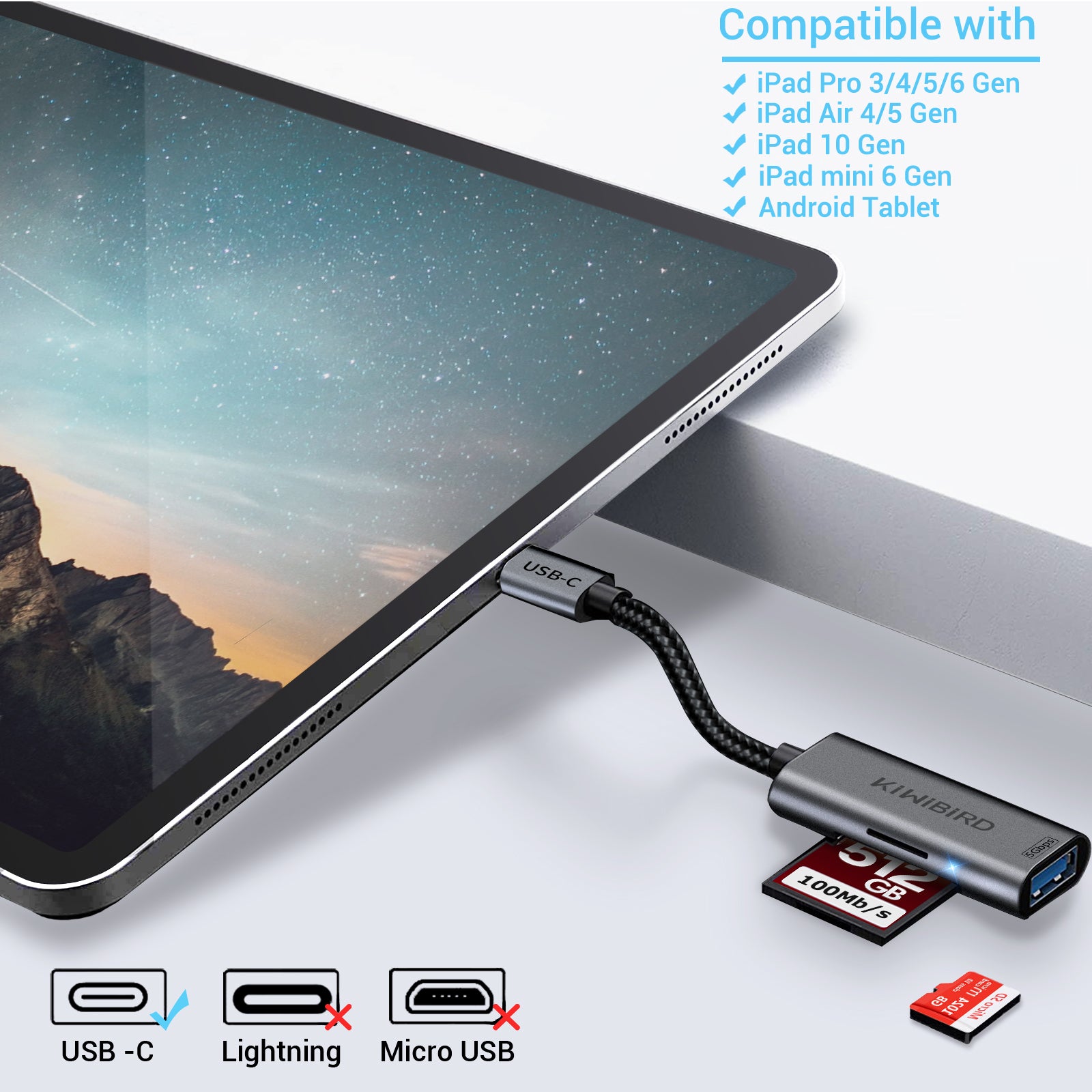 USB C SD Card Reader