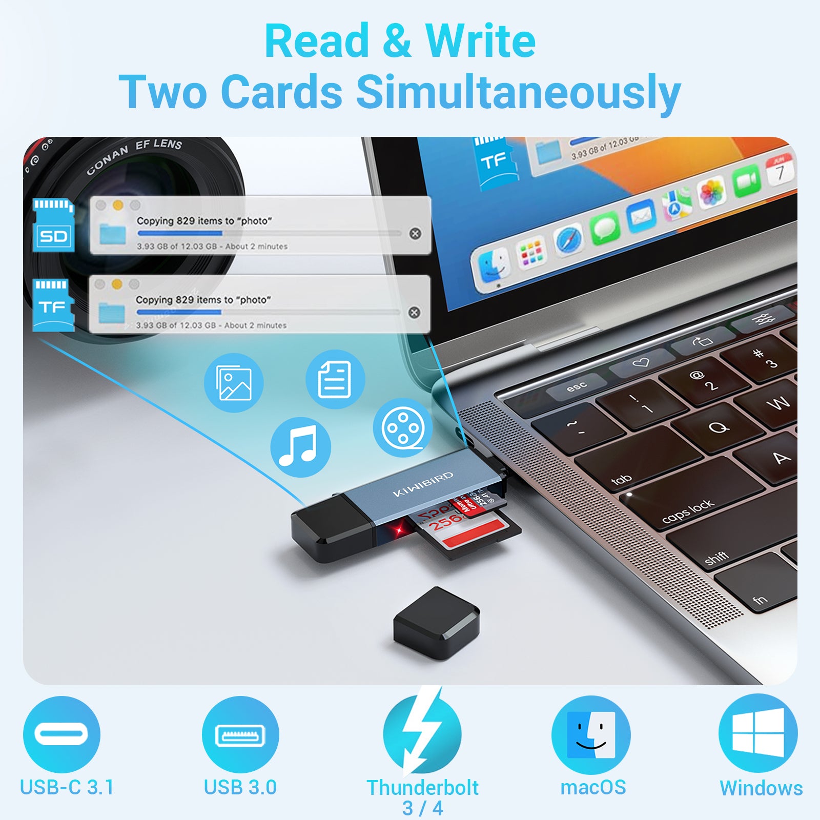 USB C & USB Card Reader