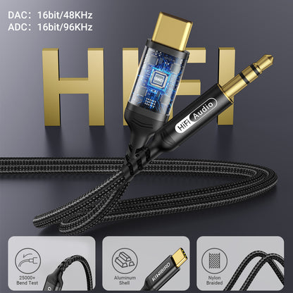USB C to 3.5mm Aux Cable