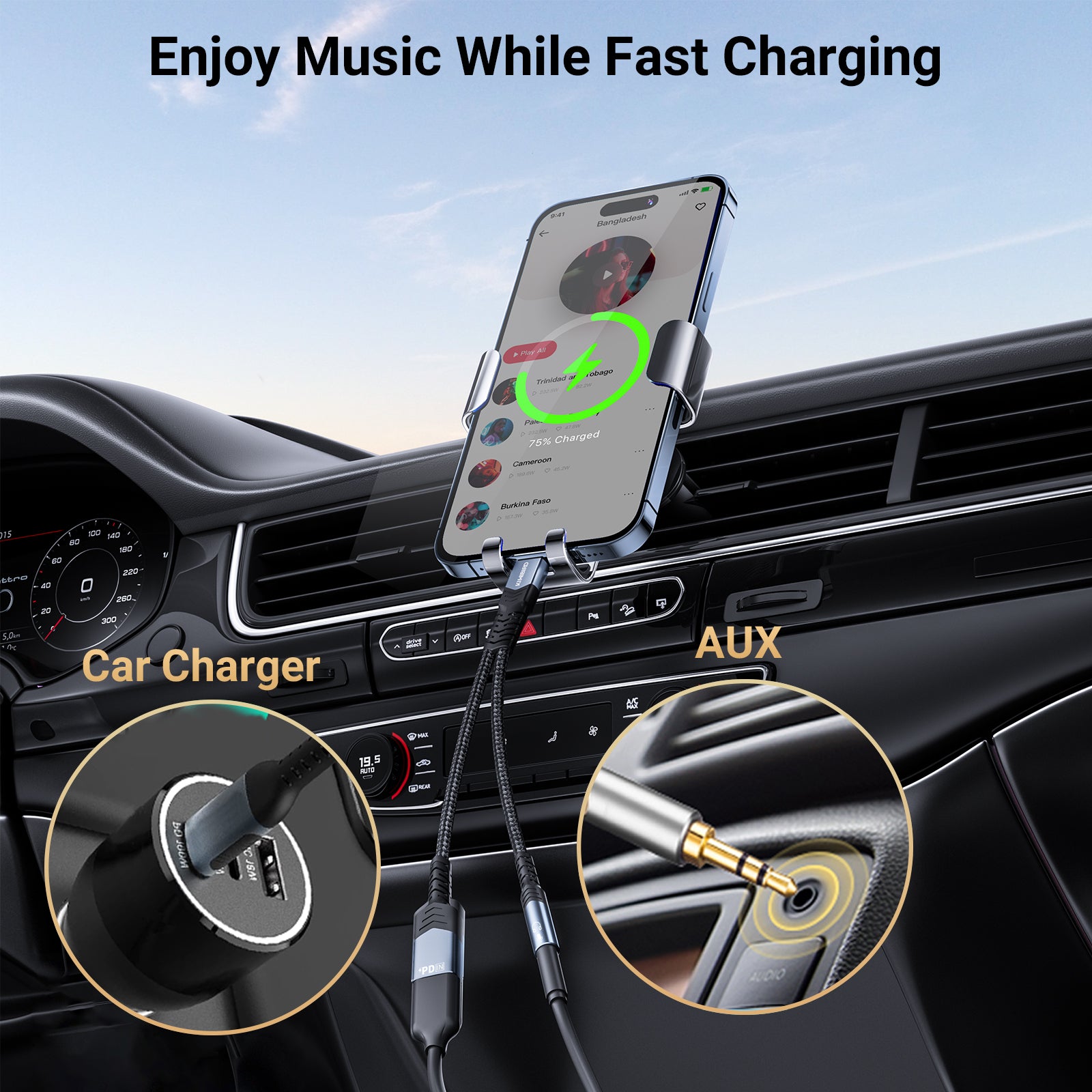 USB Jack PD Charging Adapter