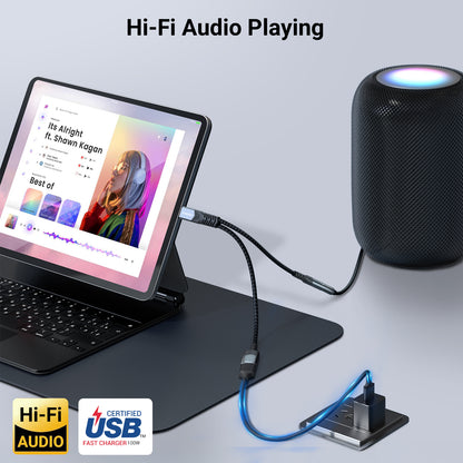 USB Jack PD Charging Adapter
