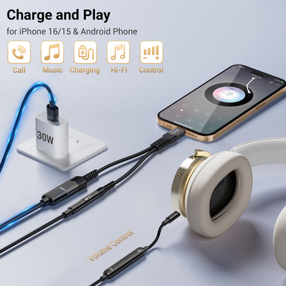 USB C to 3.5mm Jack Charger Adapter