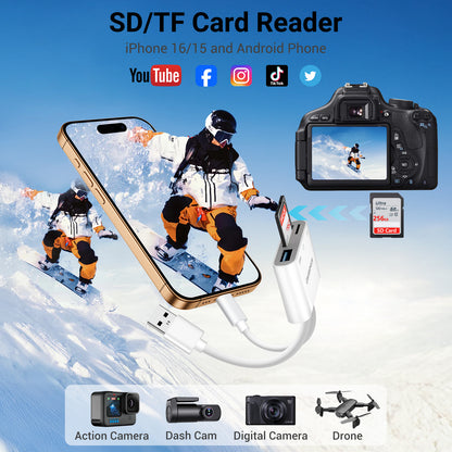 USB C & USB A Card Reader