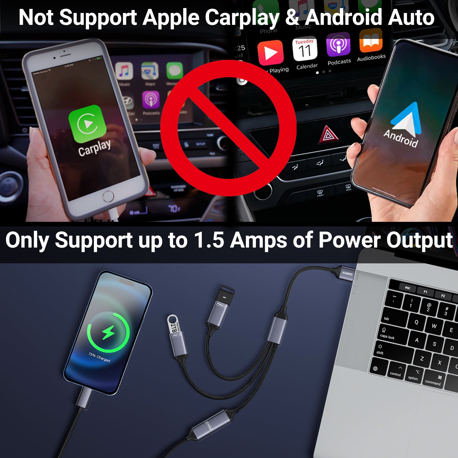 USB Splitter 1 in 3 out