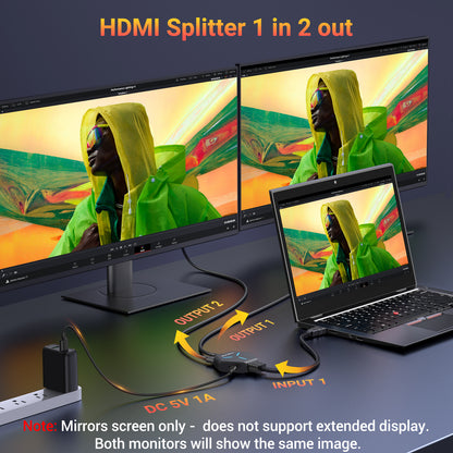 HDMI Splitter 1 in 2 out