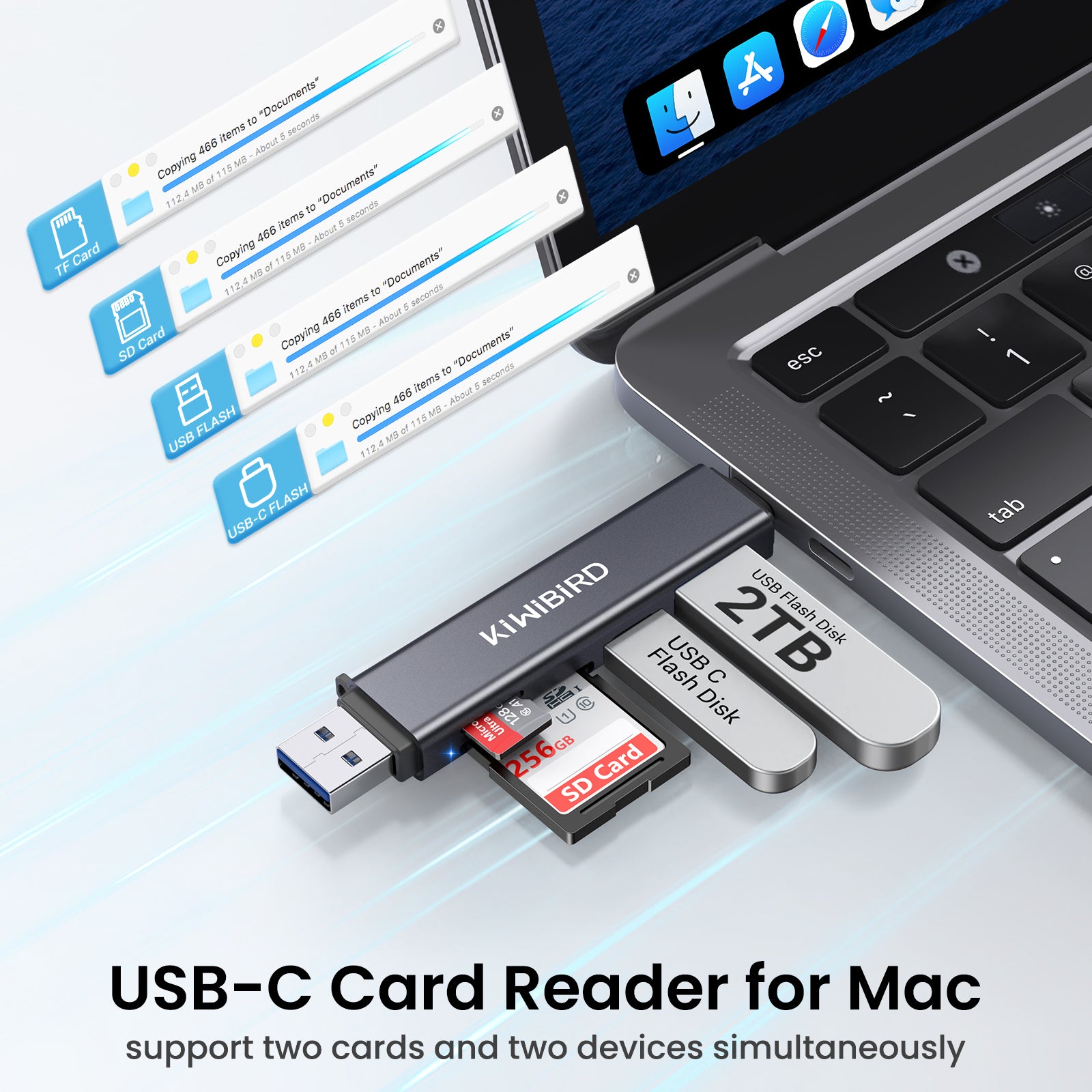 USB C & USB A SD Card Reader