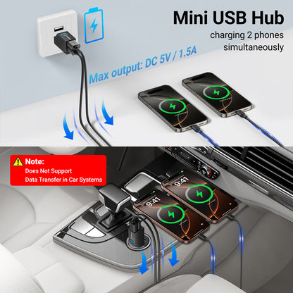 Mini USB Hub 2 Pack