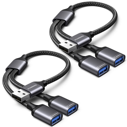 USB Splitter 2 Port(2Pack)