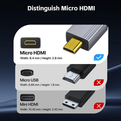 8K Micro HDMI to HDMI Adapter