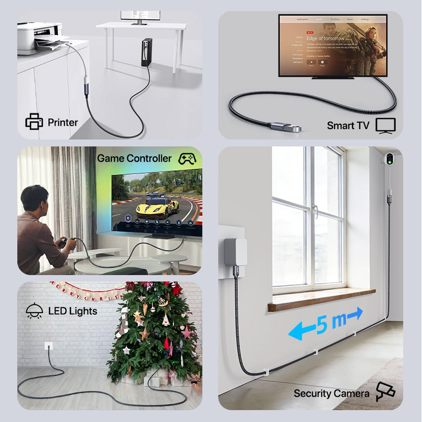 USB Extension Cable 5m USB A Male to Female