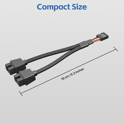 in 2 out USB 2.0 Splitter Extension Cable 9 Pin