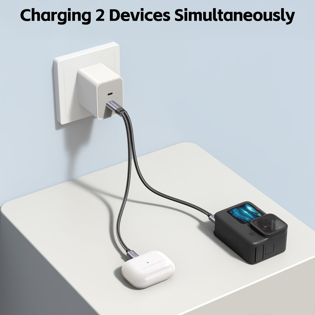 USB C Charger Cable 2 in 1