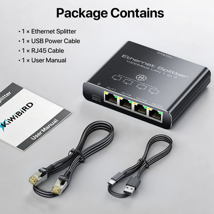 Ethernet Splitter 1 to 4