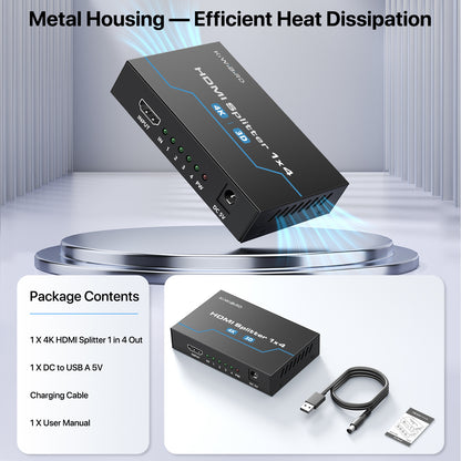 HDMI Splitter 4 Port 4K