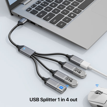 1 in 4 out USB Splitter