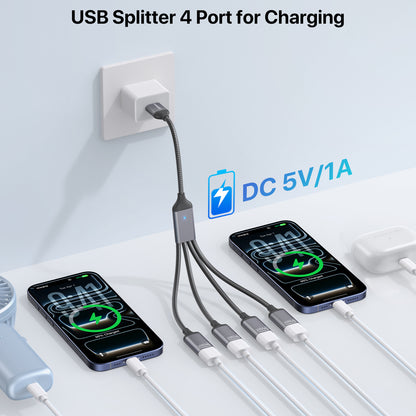 1 in 4 out USB Splitter