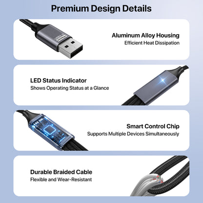 1 in 4 out USB Splitter