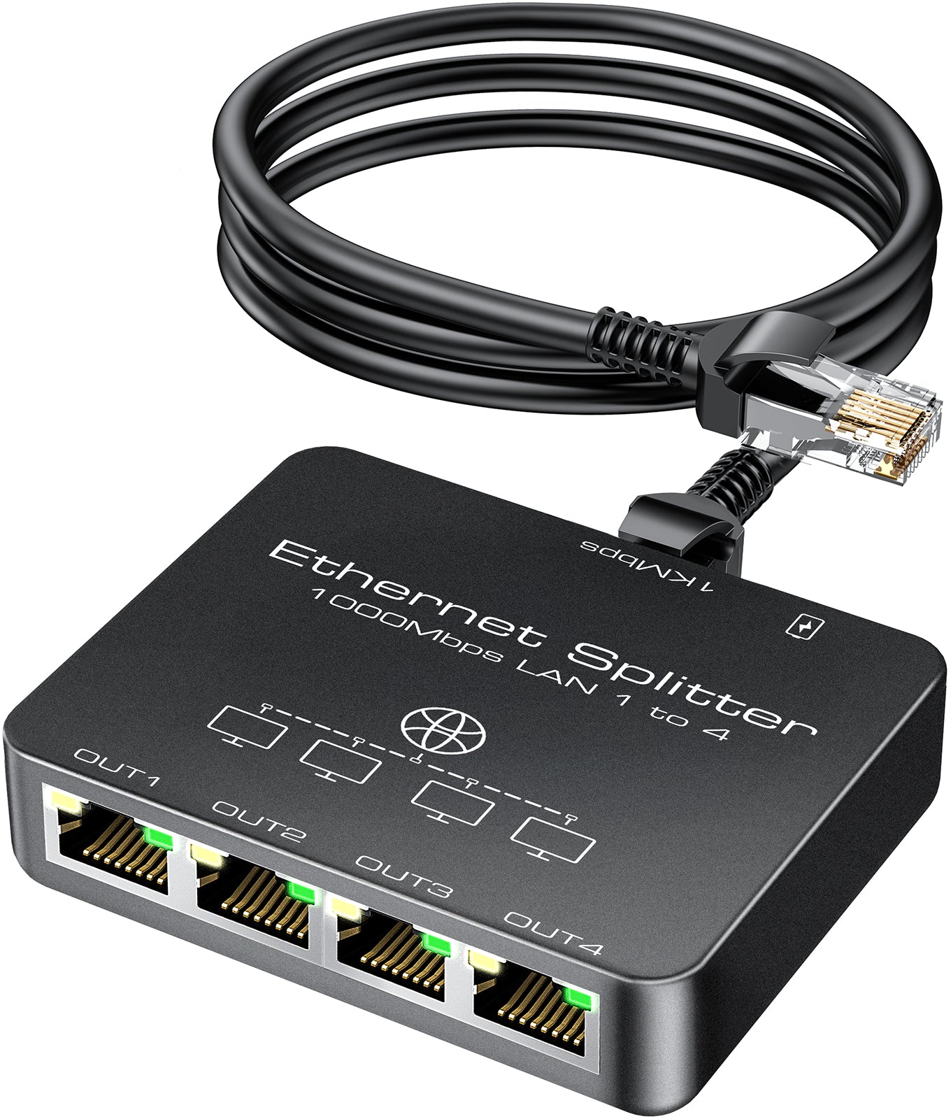 KiWiBiRD Ethernet Switch 4 Port