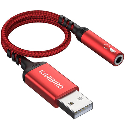 kiwibird USB Audio to 3.5mm Jack Adapterird