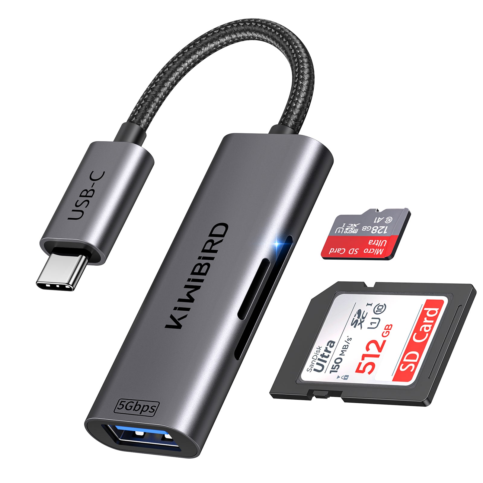 kiwibird USB C SD Card Reader