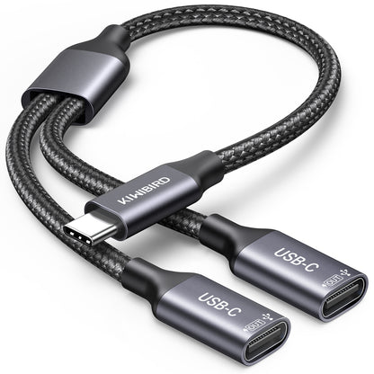 kiwibird USB C Splitter 1 in 2 out