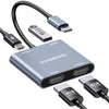 USB C to Dual HDMI Adapter