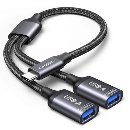 kiwibird USB C to Dual USB A Splitter