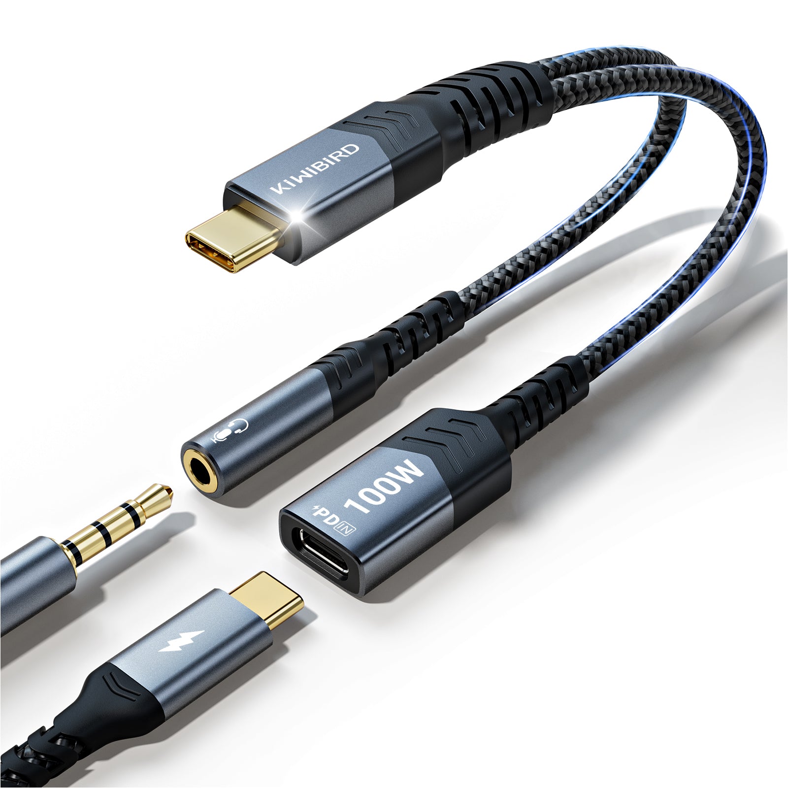 kiwibird USB Jack PD Charging Adapter