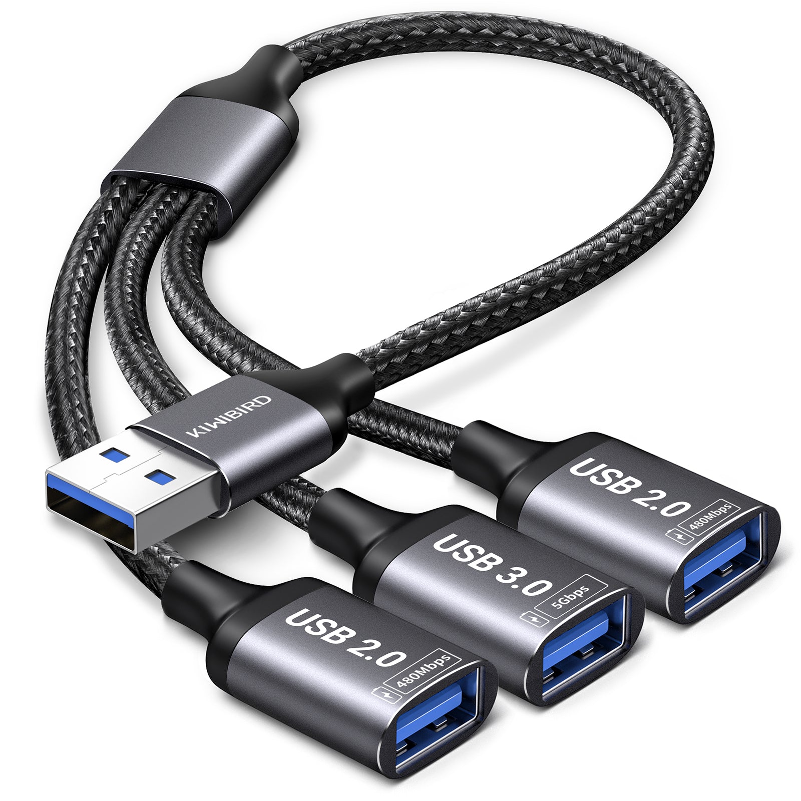 Usb Splitter Small KiWiBiRD USB Splitter 1 in 3 out - KiWiBiRD UK
