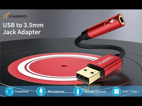 USB Audio to 3.5mm Jack Adapter