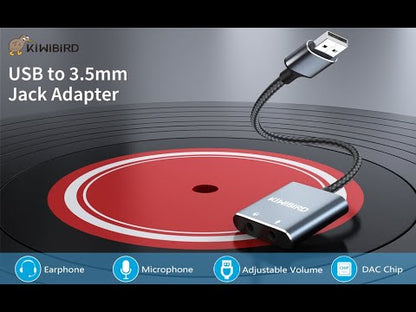 USB to 3.5mm Audio Adapter